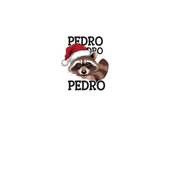 Pedro pedro xmas model alb pe tricou