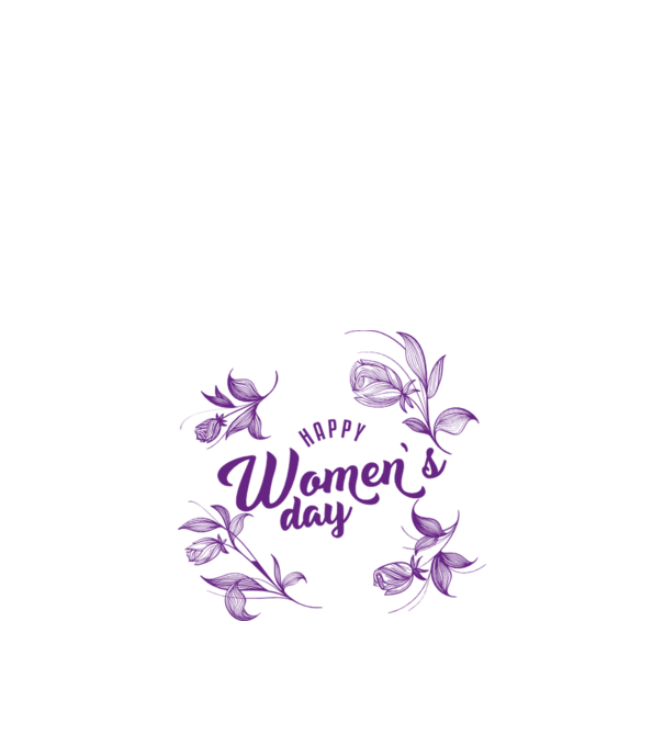 'Happy women''s day' model alb pe tricou