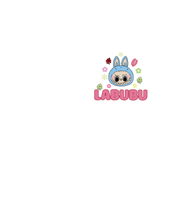 Labubu model galben neon pe tricou