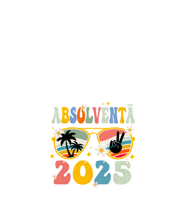 Absolventă 2025 model alb pe tricou