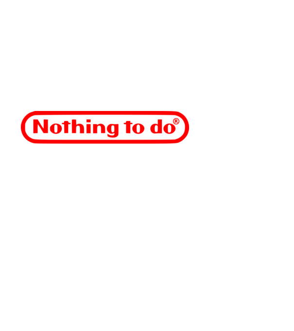 Nothing to do model negru pe tricou