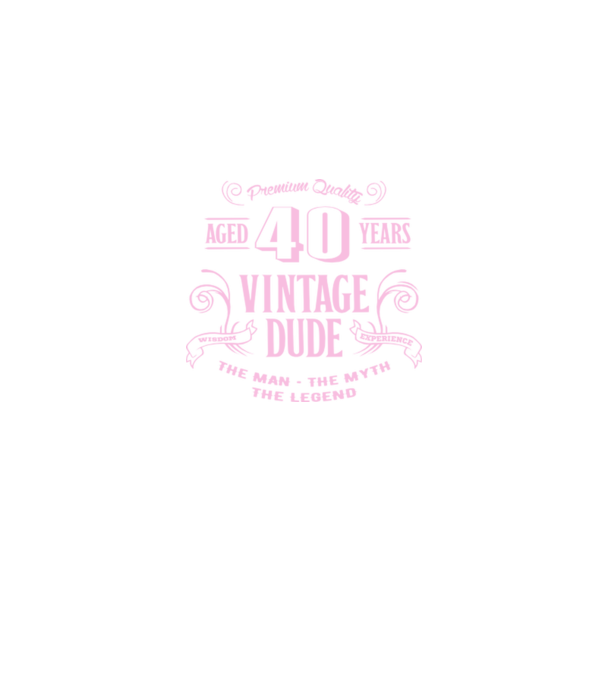 Vintage Dude - 40 model verde pe tricou