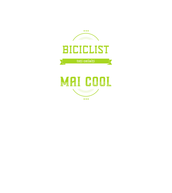 sunt biciclist, la fel ca toți ceilalți, dar mult mai cool model negru pe tricou