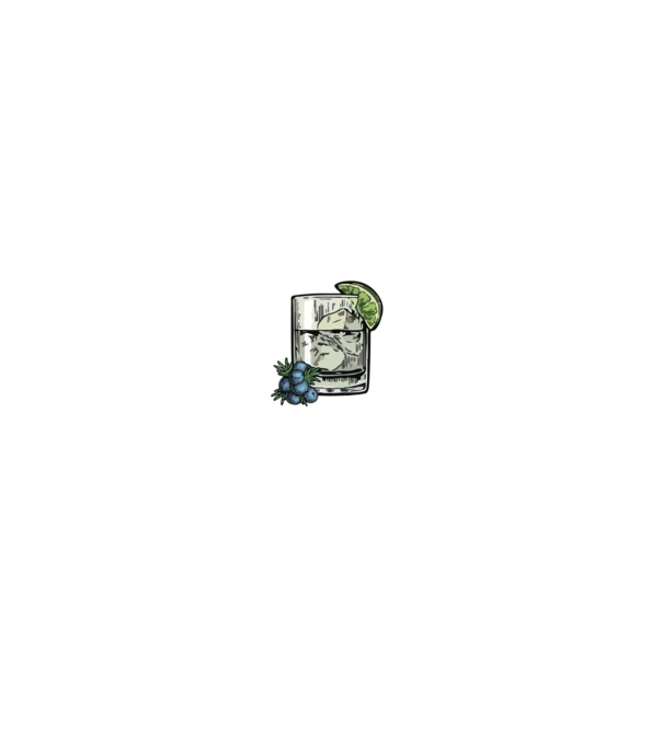 Let the fun be gin model albastru jeanși pe tricou