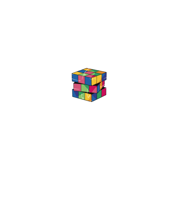 Rubik cube what part model albastru jeanși pe tricou