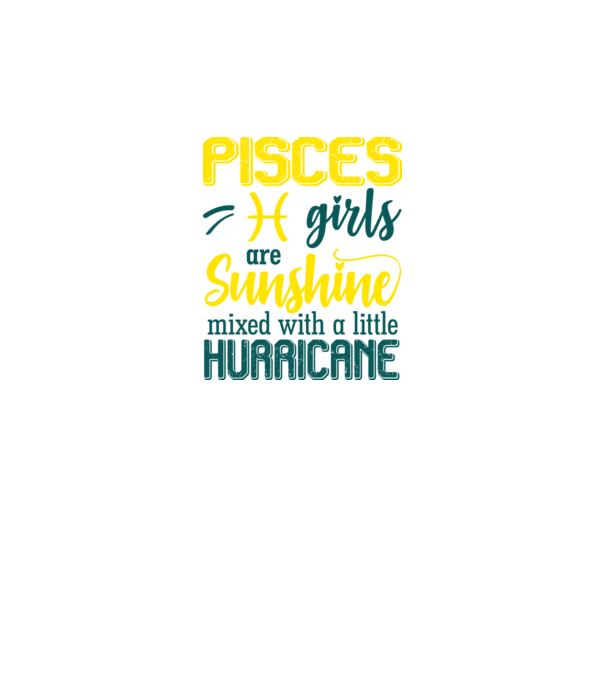 Sunshine with Hurricane PISCES model negru pe tricou