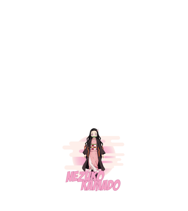 Demon Slayer Nezuko model roz deschis pe tricou
