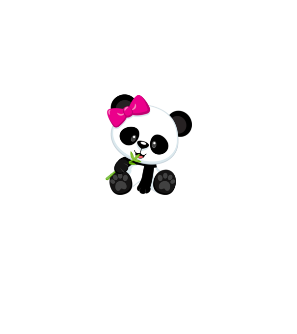 cute panda girl model alb pe tricou