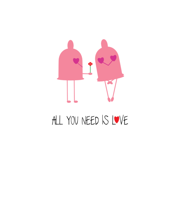 All you need is love model galben neon pe tricou