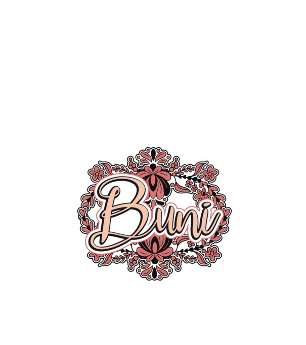 Buni model alb pe tricou