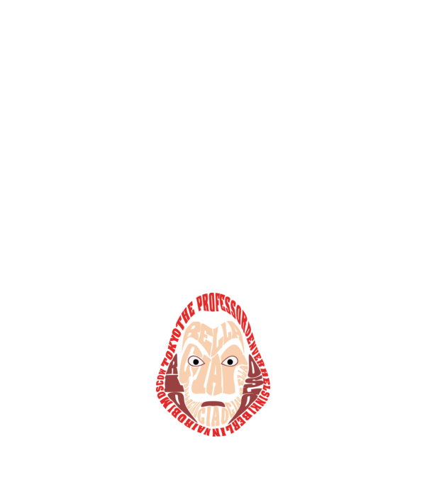 money heist logo names model alb pe tricou
