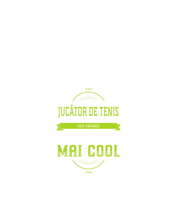 sunt jucător de tenis, la fel ca toți ceilalți, dar mult mai cool model negru pe tricou