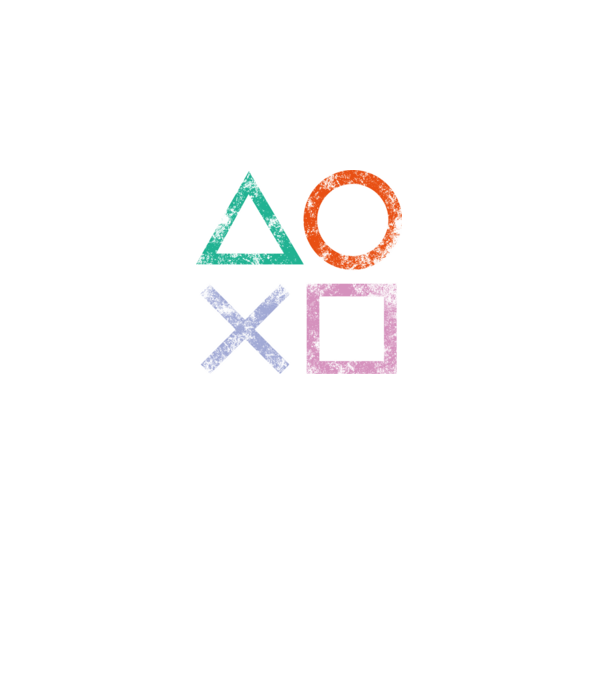 PlayStation icon model negru pe tricou