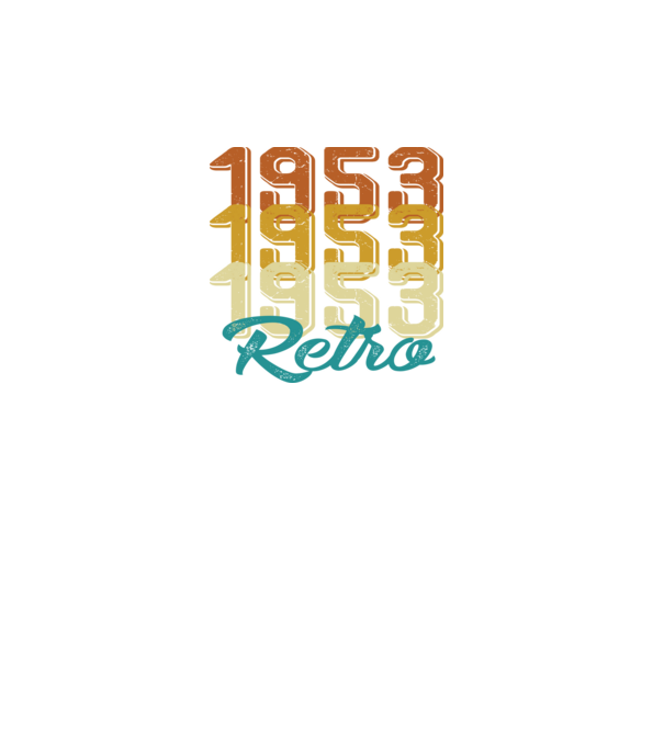Retro 1953 model turcoaz pe tricou