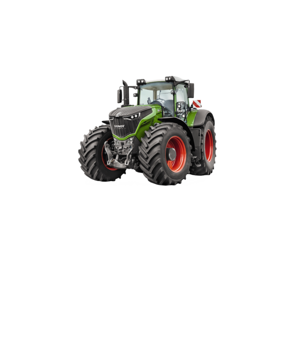 TRACTOR model alb pe tricou
