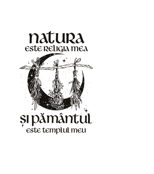 Natura este religia mea model albastru deschis pe tricou