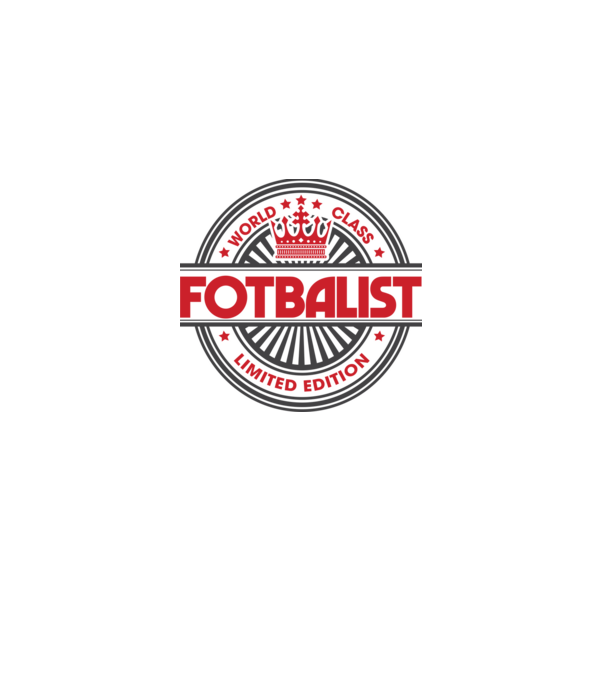 Fotbalist model alb pe tricou