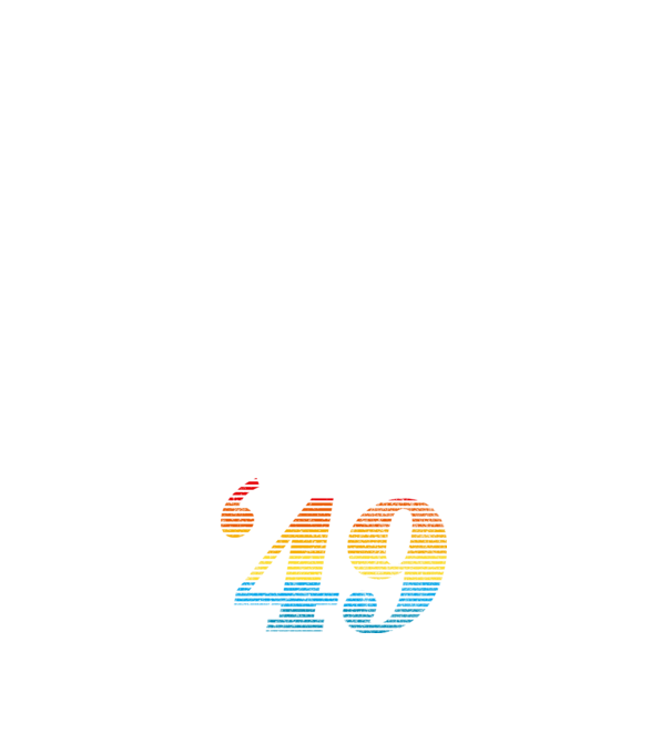 Retro Birthday 1949 model negru pe tricou