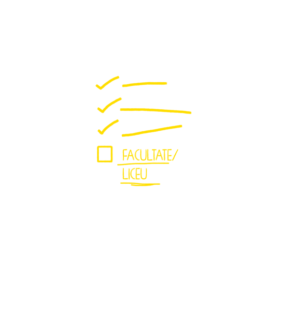 Cheklist educație - Gimnaziu negru model negru pe tricou