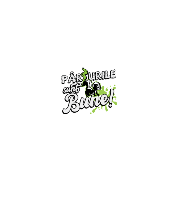 Pârțurile sunt bune model negru pe tricou