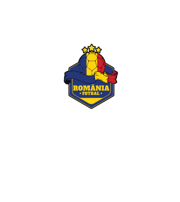 România Fotbal model alb pe tricou