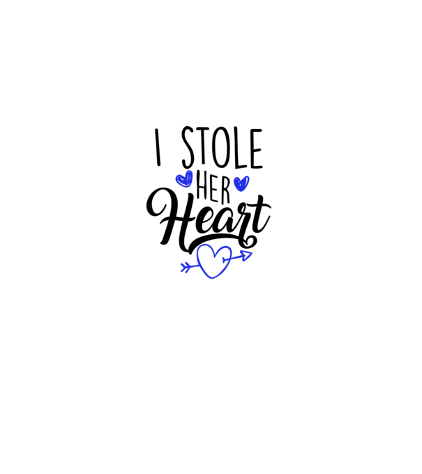 Cuplu I stole her heart model alb pe tricou