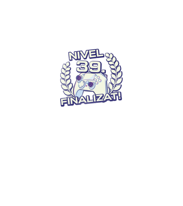 Nivel 39 finalizat! model negru pe tricou