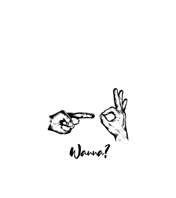 Wanna sex model alb pe tricou