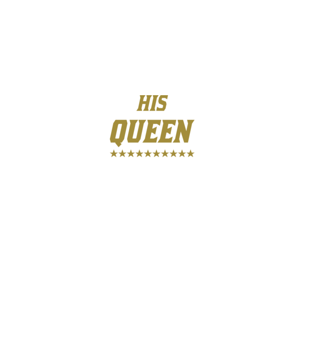 His Queen model gri pe tricou