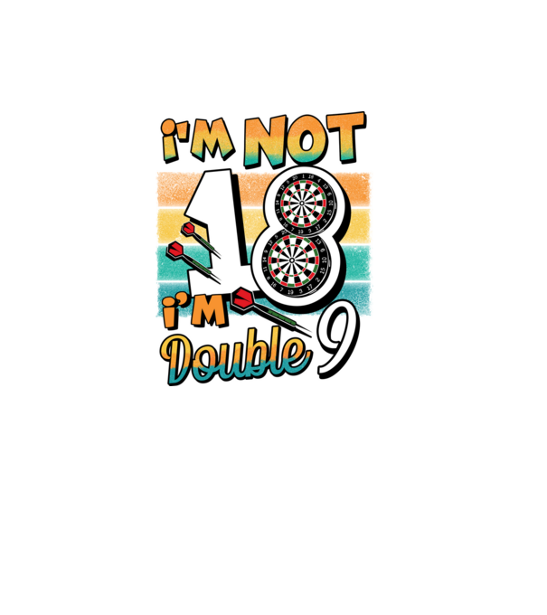 Darts Birthday 18 years old model negru pe tricou