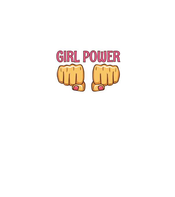 Girl Fist model roz pe tricou