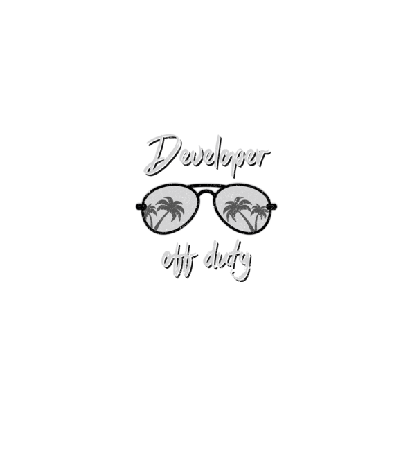 Developer off duty model albastru deschis pe tricou