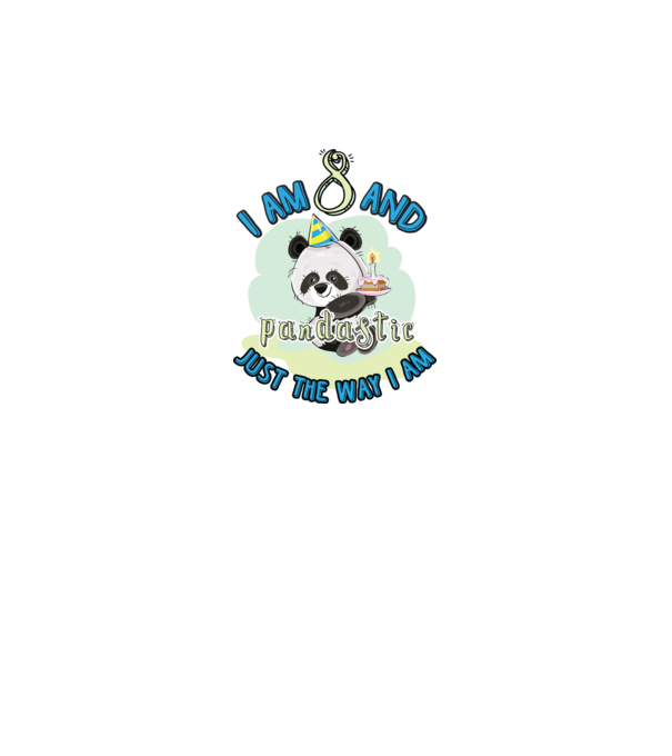 PANDASTIC 8 model gri pe tricou