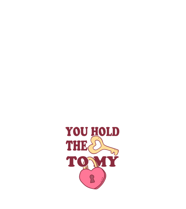 you hold the key to my heart model roz deschis pe tricou