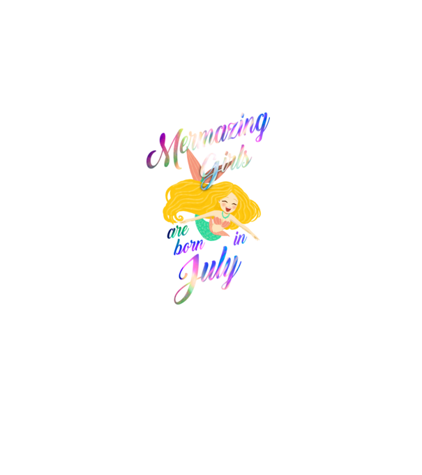 Mermazing girls are born july model negru pe tricou