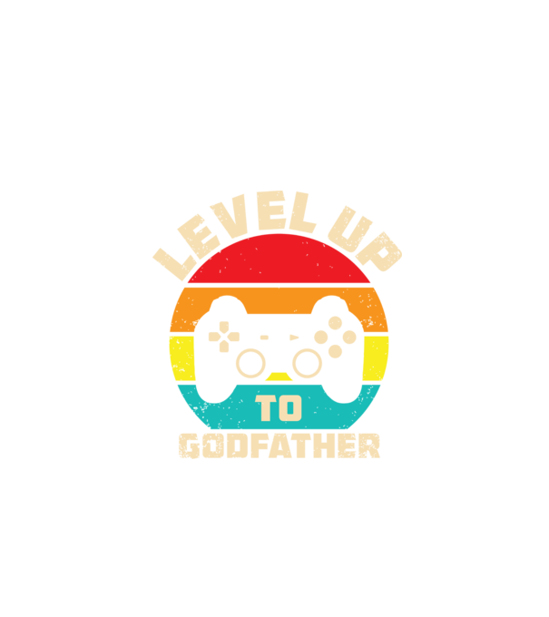Level Up Godfather model negru pe tricou