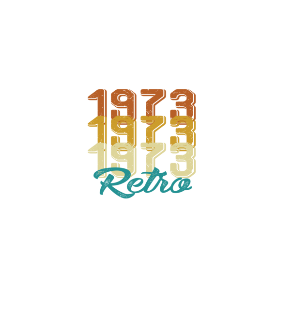 Retro 1973 model negru pe tricou
