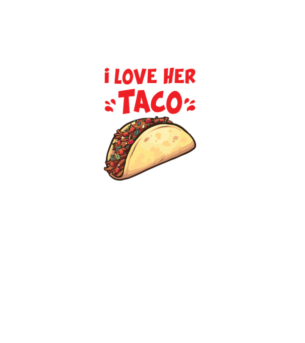 Couple TACO model alb pe tricou