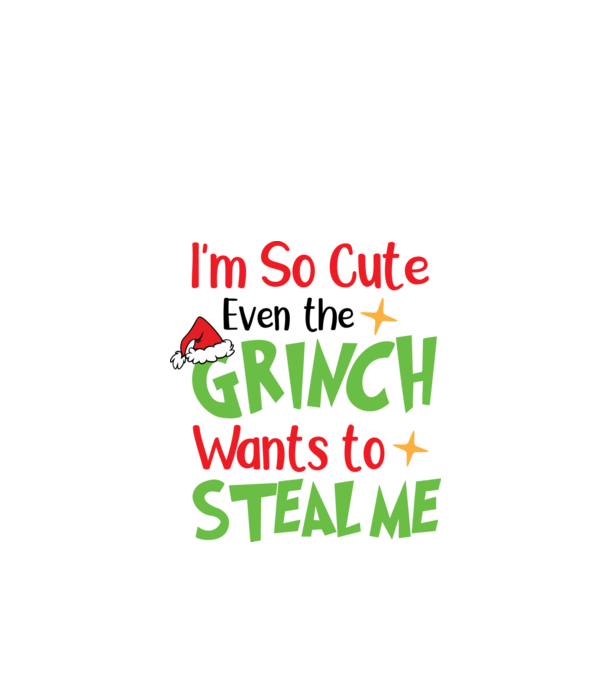 So cute Grinch model negru pe tricou