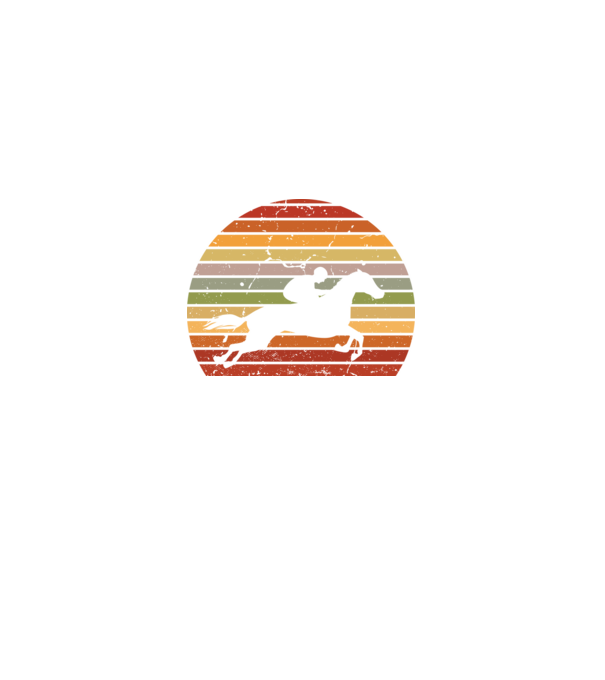 horse race model negru pe tricou