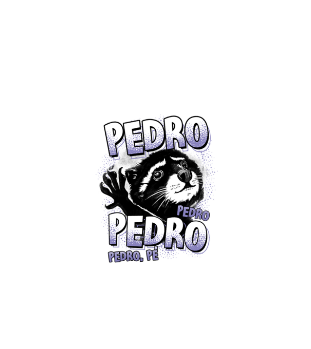 PEDRO PEDRO PEDRO model negru pe tricou