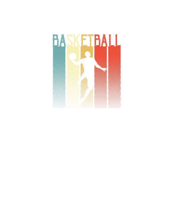 basketball vintage model negru pe tricou