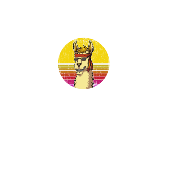 No Prob LLama - Láma model negru pe tricou