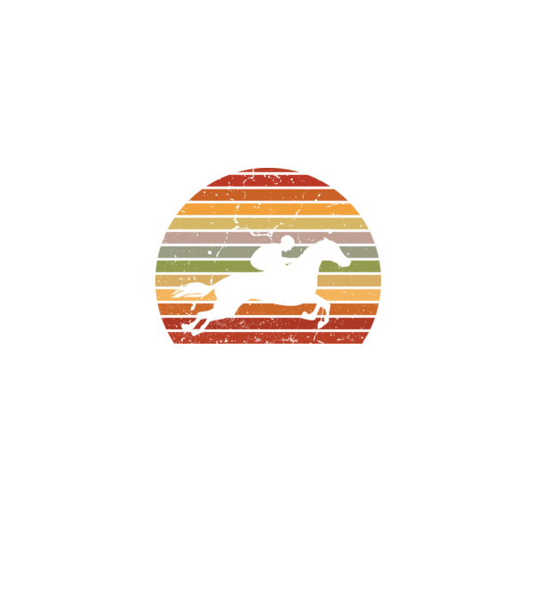 horse race model negru pe tricou