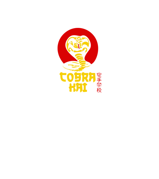 cobra kai japan logo model negru pe tricou