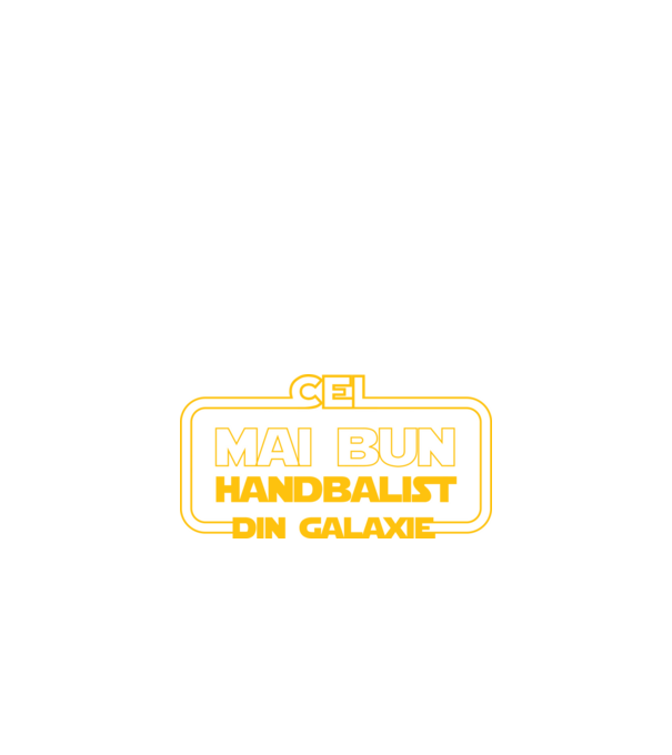 Cel mai bun handbalist din galaxie model negru pe tricou