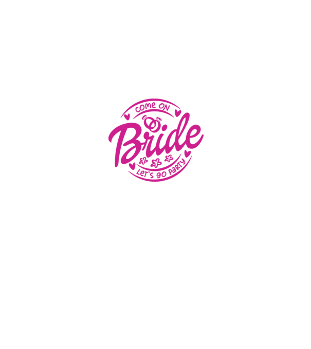 Bride Barbie lets go party model alb pe tricou