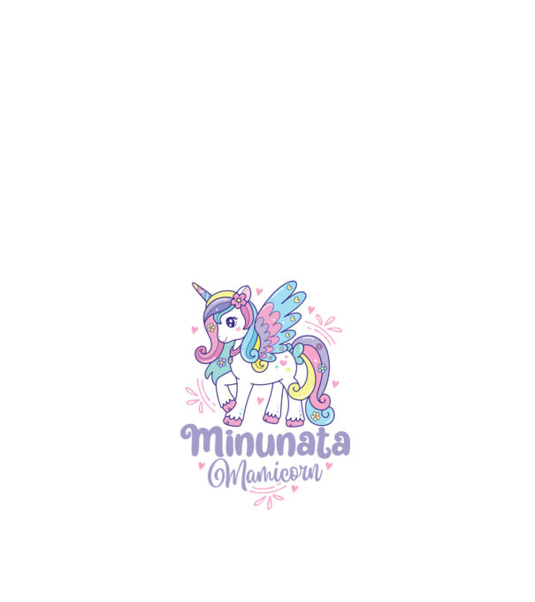 Minunata Mamicorn model alb pe tricou