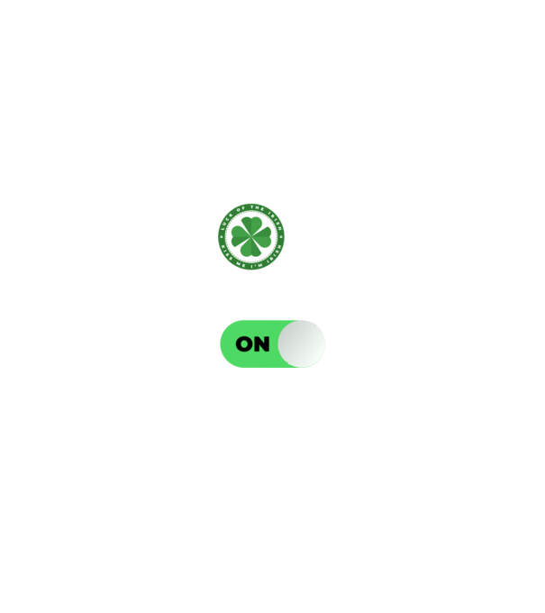 Irish mode on! model negru pe tricou
