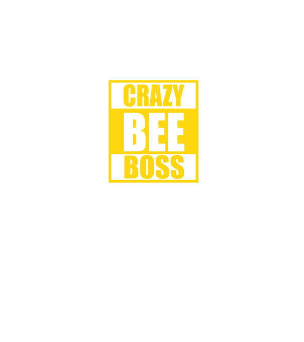 Crazy bee boss model negru pe tricou